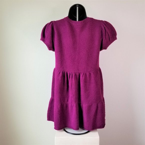 Love Rocks Button Down Knit Babydoll Sweater Cardigan Short Sleeve - Picture 2 of 10